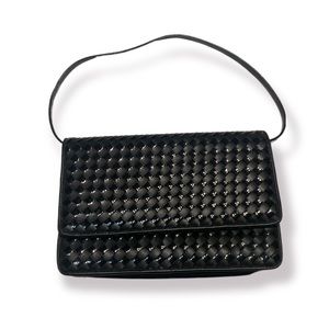 Vintage Ronora Black Interwoven Purse